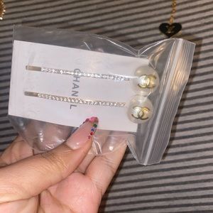Authentic Chanel hair pins